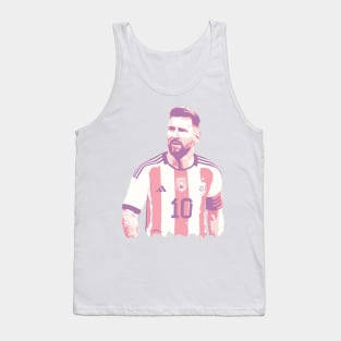 Messi Tribute - Lionel Soccer Player Goat Messi - Ronaldo Soccer Mbappe Messi Argentina Maradona Michael Jordan Inter Miami Ronaldinho Argentina Cristiano Ronaldo - 10 - Barcelona vs real Madrid - World Cup - Mundial de Futbol Tank Top